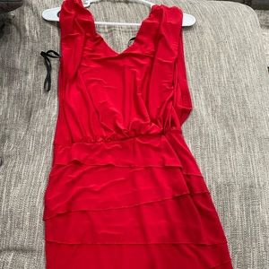 Red formal dress